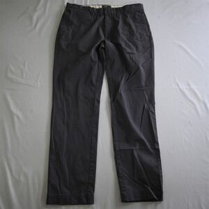 Grayers 36x34 Gray Stretch‎ Cotton Flat Front Straight Mens Chino Pants
